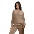 thumbnail image 6 of MINTREUS Womens Christmas Fannel Fuzzy Pajamas - Plush Fleece Set with Pockets | Holiday Gift & Toasty Loungewear, 6 of 6