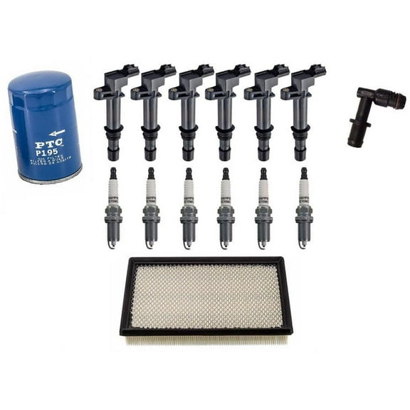 for 04-08 Durango & Dakota 3.7L All Ignition Coils Plugs Filters 15p