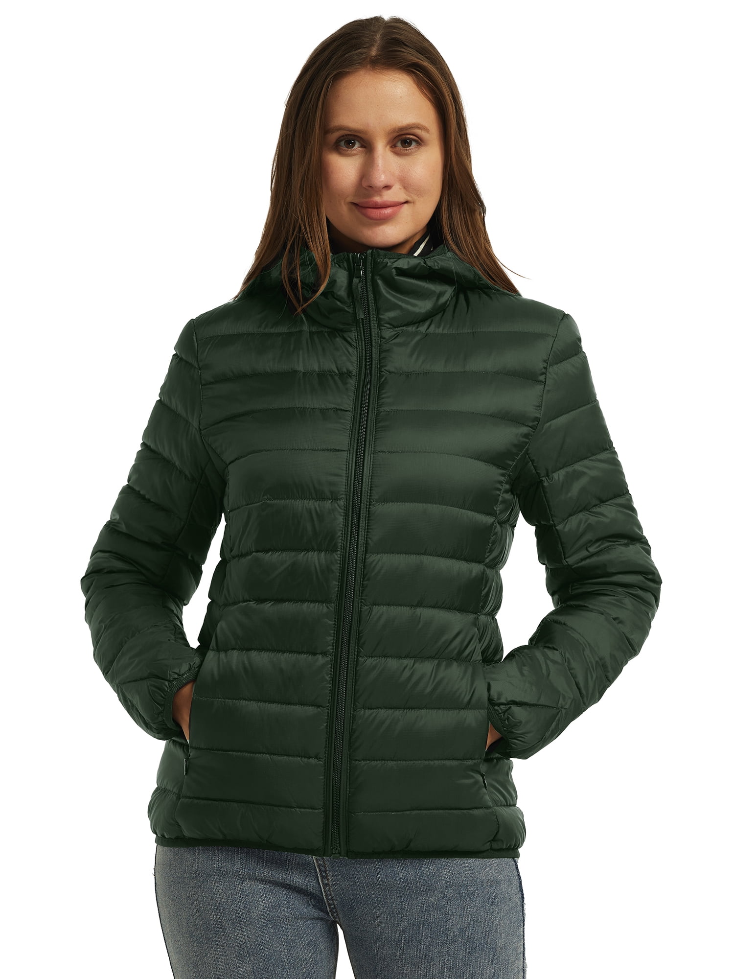  wantdo Women's Packable Down Jackets Lightweight Spring Jackets  (Black, Small) : Clothing, Shoes & Jewelry