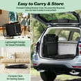 thumbnail image 3 of Zero Gravity Chair Folding Lounge Chair Lawn Chairs Outdoor Portable Reclining Chairs with Head Pillow & Side Table Cup Holder for Patio, Poolside,Beach, 250lbs Capacity （Black）, 3 of 8