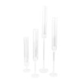thumbnail image 6 of Efavormart Set of 4 Clear Acrylic Taper Candlestick Holders, Hurricane Candle Stands With Tall Chimney Tube Candle Shades - 14",18",22",26", 6 of 10