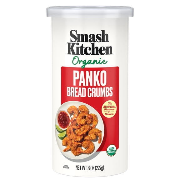 Smash Kitchen USDA Organic Non-GMO Panko Breadcrumbs, 8 oz