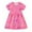 B-Pink321, variant on JAJAHO Cute Clothes For Girls Kids Dress Short Sleeve Sweet Heart Graphic Crew Neck Mini Dress Valentine's Day Lovely Dresses