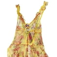thumbnail image 2 of Liacowi Women's Loose Sheer Dress Summer Floral Print Deep V Neckline Pleated Edge Sling Dress, 2 of 4