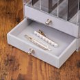 thumbnail image 2 of WEUVEB 1Set Jewelry Storage Case Acrylic Multi Compartment With Drawers For Home Decor And Shopwindow 24.5 x 5.1in, 2 of 8