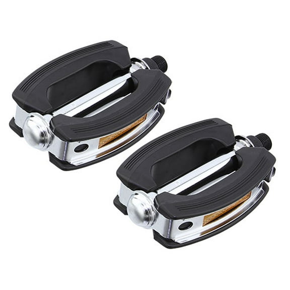 Alta VP-813 Black Rubber Bike Pedals Classic Cruiser (9/16")