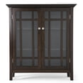 thumbnail image 5 of Simpli Home Bedford 39 inch Wide Solid Wood Transitional Medium Storage Cabinet in Dark Tobacco Brown, 5 of 9