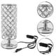 thumbnail image 4 of Lámpara de mesa de cristal decorativa, luz de mesa exquisita, lámpara de interior, 1 ud., 4 of 5