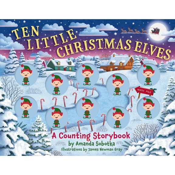 Pre-Owned Ten Little Christmas Elves: A Counting Storybook (Board book) 1400346126 9781400346127