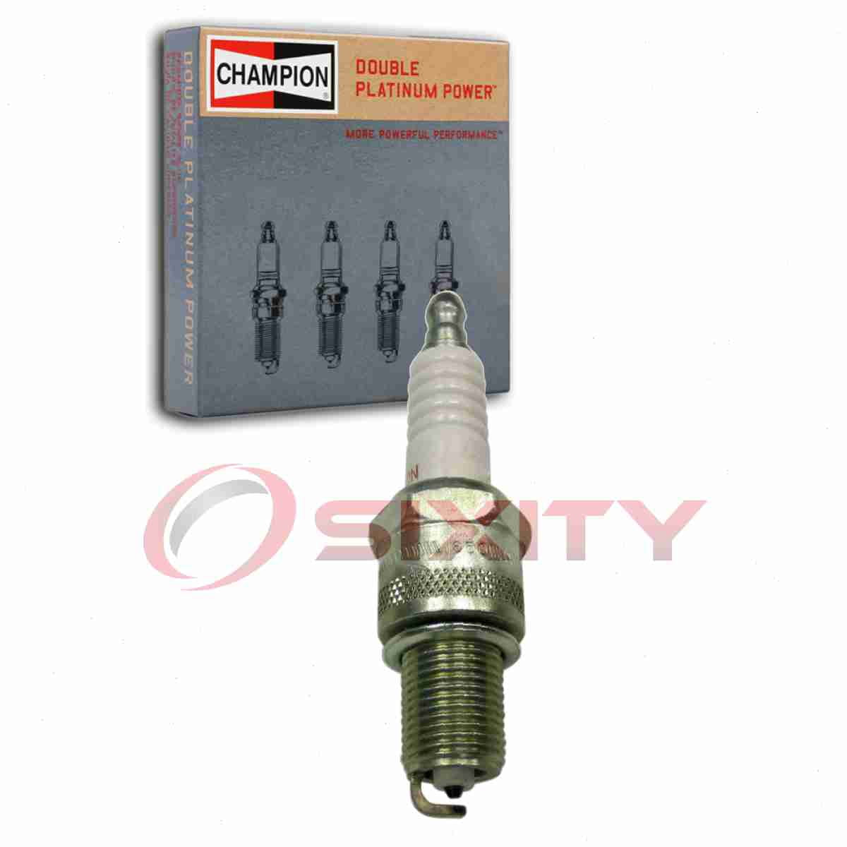 Champion Double Platinum Spark Plug - RN10PYP4 Fits select: 1986-1989 NISSAN D21, 2003-2004 LAND ROVER DISCOVERY II