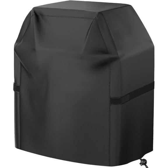 Grill Cover, 40 inch Small Gas Grill Cover for Outdoor Grill, Waterproof, Weather Resistant, UV & Fade Resistant, BBQ Grill Cover with Hook and Loop Straps, Black