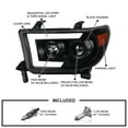 thumbnail image 3 of Spec-D Tuning Black Projector Headlights w/ LED Sequential Signal Compatible with 2007-2013 Toyota Tundra, 2008-2017 Toyota Sequoia, Left + Right Pair Headlamps Assembly, 3 of 6