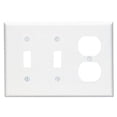 thumbnail image 1 of 80521-00W Plaque Murale Réceptacle Recto Verso 2 Interrupteurs Blanc, 1 of 1