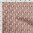 thumbnail image 3 of Soimoi Llama Alpaca Printed, Poly Canvas Fabric, Decor Sewing Fabric by The Yard 56 Inch Wide,Decorative Fabric for Curtains Tote Bags, Peach, 3 of 5