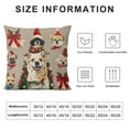 thumbnail image 5 of Dog Christmas Pillow Covers , Pillow Cases, Christmas Dog Room Decor, Pillow Cover for Dogs, Merry Woofmas Christmas Dog Reversible Pillows Decorative Throw Pillows Cover, 5 of 5