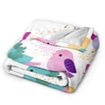 thumbnail image 3 of ZNDUO Cartoon Bird Colorful Pattern Throw Blanket, Lightweight Cozy Soft Throw Blanket for Couch, 50"x40" Throw Blankets for Bed, 3 of 8