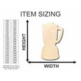 thumbnail image 2 of Unfinished Wood Blender Shape - Craft - up to 46" DIY 3" / 1/4", 2 of 3