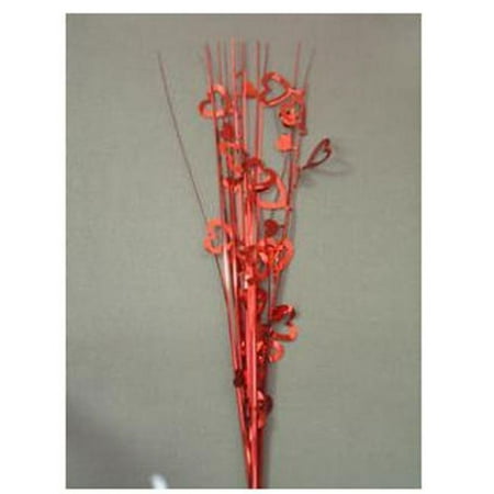 Party Deco 06314 21 inch Red Hearts Spray - Pack of 13