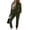 Army Green, variant on Velour Lounge Sets for Women 2 Piece Velvet Tracksuits Jogging Hoodie Sweatsuits Soft Sports Leisure Jogger Outfit