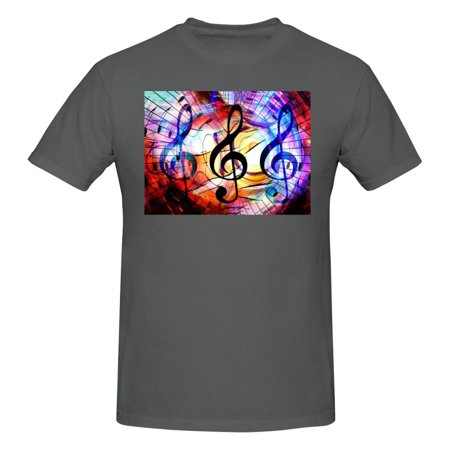 music symbol Men s Basic Short Sleeve T-Shirt Deep Heather XX-Large