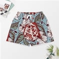 thumbnail image 3 of PRIYAL Ensemble de Pyjama pour Femmes à Fleurs de Grenade et Feuilles, Shorts, Deux Pièces, Manches Courtes, 3 of 6