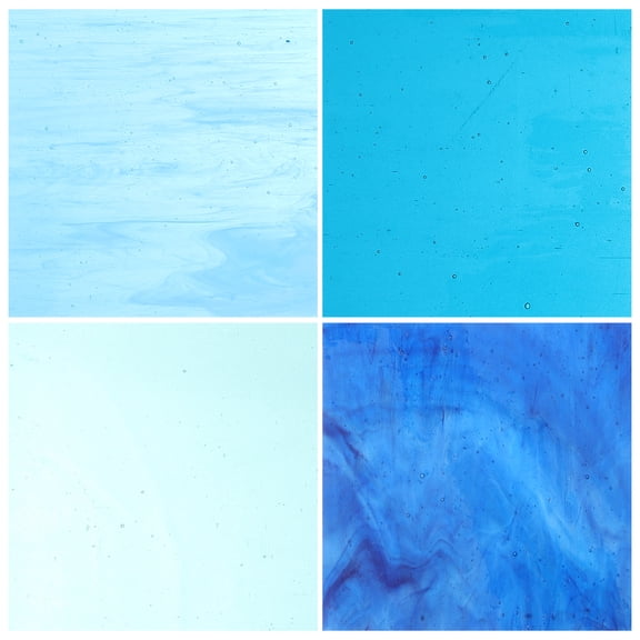4pcs Craft DIY Mosaic Tiles Glass Mosaic Pieces DIY Mosaic Craft Material Crafting Glass Sheet Mosaic Tile