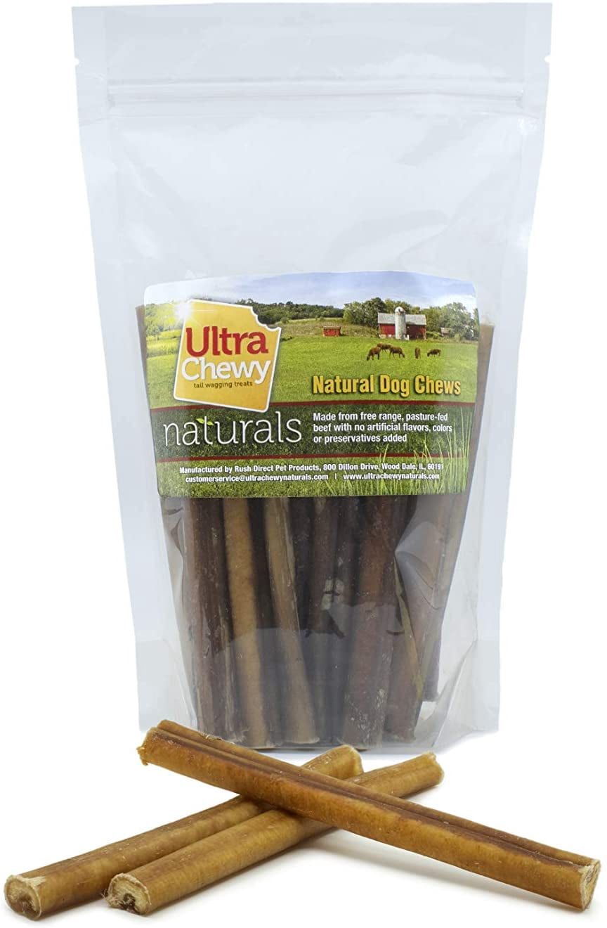 Ultra Chewy Bully Sticks - 6 inch, 25 pack