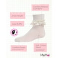 thumbnail image 3 of MeMoi Girls Layered-Lace Ruffle-Trim Cotton-Rich Ankle Sock - Girls - Female, 8, Ivory, 3 of 12