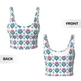 thumbnail image 5 of Lsque Tulips Flowers Printed Women'S Sports Bra, Compression, Moisture Wicking, High-Impact Sports Bra For Women,Supportive sports bra-, 5 of 9