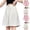 White, variant on Big Girls Bermuda Shorts - Girl Fashion Button Elastic High Waisted Wide Leg Knee Length Shorts with Pockets 7-8 Years