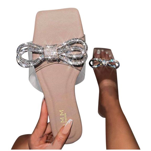 Vedolay Shoes for Women Womens 2023 Wedge Sandals Peep Toe Slip On Backless Platform Sandal Shoes,Pink 8