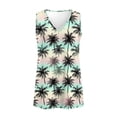 thumbnail image 4 of FUIALDOLG Colorful Coconut Tree Tank Tops Women's Hawaiian Style T-shirt Summer Beach Vacation Outfits Dressy Casual Sleeveless Tops Basic Blouse Loose Fit Flowy Tunic Shirts Summer Outfits Y2K,S, 4 of 7