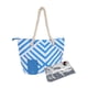 thumbnail image 1 of Bolso de playa para bebidas, portabotellas, cierre de cremallera, para dama Azul, 1 of 9