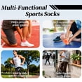 thumbnail image 4 of Mqamex Athletic Ankle Socks Mens, Cushioned Cotton Short Socks,6 Pairs Sizes 6-13, 4 of 8