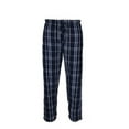 thumbnail image 2 of Men's Pajama Super Soft Sleep Pants Lounge Flannel Plaid Cozy PJ Bottoms, Navy Light Grey Plaid, M, 2 of 5