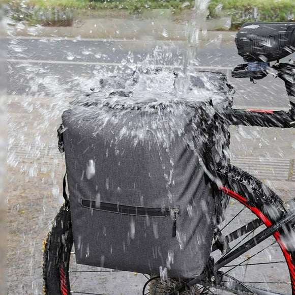 Bike Side Bag 28L Water Resistant Carrier Saddle Bag Reflective Double Pannier Shenzhuyue