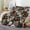 50*60in, variant on Floral & Cow Print Blanket, 1 Count Soft Warm Throw Blanket, Air-conditioned Room Blanket, Warm Nap Blanket for Home Office Travel