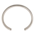 thumbnail image 3 of Stainless Steel Engravable Polished and Grooved Cuff Stackable Bangle Bracelet Measures 9mm Wide Jewelry for Women, 3 of 4