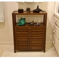 thumbnail image 3 of Eccostyle by CCL 25 in. Bamboo Spa and Bathroom 2 Door Dust-Free Storage Utility Cabinet in Caramel, 3 of 7