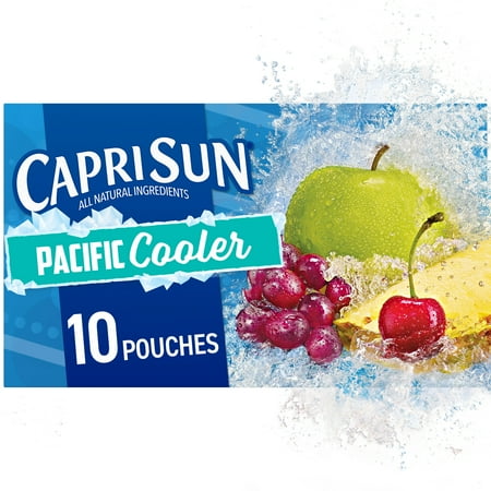Walmart Grocery Capri Sun Pacific Cooler Mixed Fruit Flavored Juice Drink Blend 10 Ct Box