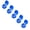 Blue, variant on Denture Bath Case with Strainer Basket - Denture Cup Soaking Container Portable Denture Cleaning Box Retainer Case Mouth Guard Storage Cup Dental Appliance Cleaner Deep Soak Travel Use