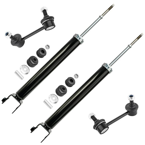 Detroit Axle - Rear 4pc Shock Absorbers Kit for 07-13 Nissan Altima, 2 Shock Absorbers 2 Sway Bars 2007 2008 2009 2010 2011 2012 2013 Replacement
