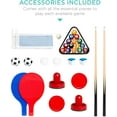 thumbnail image 6 of YSNW Multi-Game Table Series – Interactive 4-in-1 and 11-in-1 Game Tables for Kids with Foosball, Air Hockey, Billiards, Ping Pong & More（4-in-1 Natural）, 6 of 15