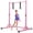 Pink, variant on Primy 230LBS Gymnastics Bar for Kids, 39~61inches Adjustable Height Gymnastic Horizontal Bars, Folding Stable Gymnastics Equipment Junior Training Bar for Home Using for Children