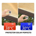 thumbnail image 2 of Malla Sombra Exteriores Con Cuerda 6 x 4 m 95% Uv Beige, 2 of 5