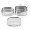 thumbnail image 6 of Yesbay Double Layers Bento Lunch Box Student Stainless Steel Food Storage Container,Medium, 6 of 7