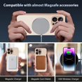 thumbnail image 4 of for iPhone 14 Pro Max Phone Case Magnetic AG Glass Frosted Case with Camera Lens Protector for iPhone 14 Pro Max Compatible with Magsafe Slim Full Body Protective Cover for Women Men-Gold, 4 of 6