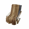 thumbnail image 4 of Farmland Soft Flannel Fleece Throw Blanket, Triangle Edged Timber Border Stripes Siding Woodwork Enclosing Tool Image Art, Cozy Plush for Indoor and Outdoor Use, 60" x 80", White Brown, by Ambesonne, 4 of 6