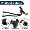 thumbnail image 4 of Unique Bargains Radiator Hose Heater Hose Radiator Outlet Hose Pipe No.XR849443 for Jaguar XF 2006-2016 Rubber Downpipe Black 1 Pc, 4 of 6