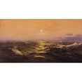 thumbnail image 2 of Warren Sheppard 18x11 Black Ornate Wood Framed Double Matted Museum Art Print Titled - The Restless Sea, 2 of 5